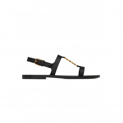 YSL CASSANDRA SANDALS IN SMOOTH LEATHER 818294DWEDD1000